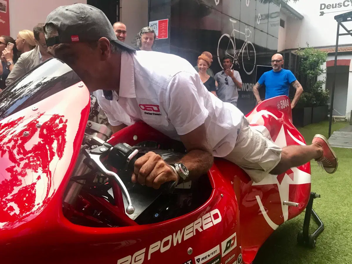 Christine, la moto (a GPL) di Dino Romano per il nuovo record a Bonneville (4)