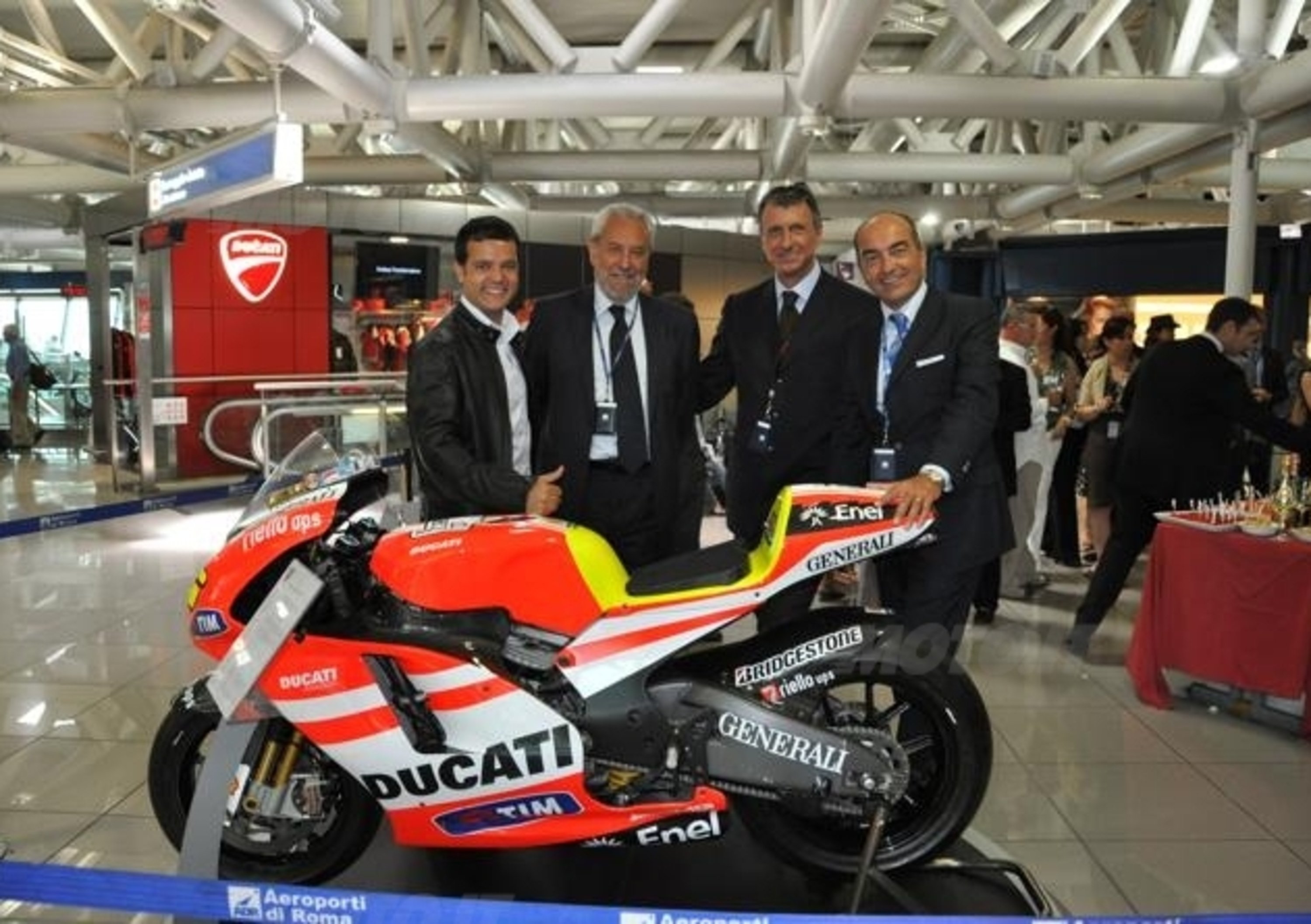 Nuovo Ducati Shop nell&rsquo;aeroporto di Fiumicino