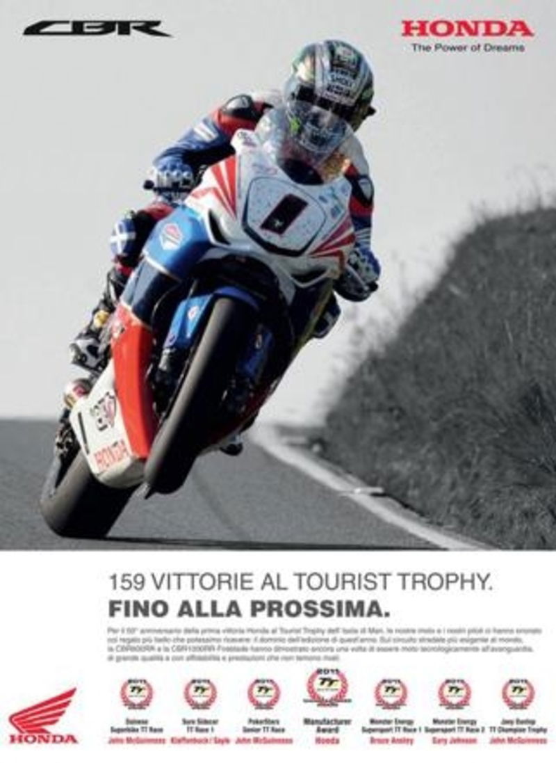 159 vittorie Honda al Tourist Trophy