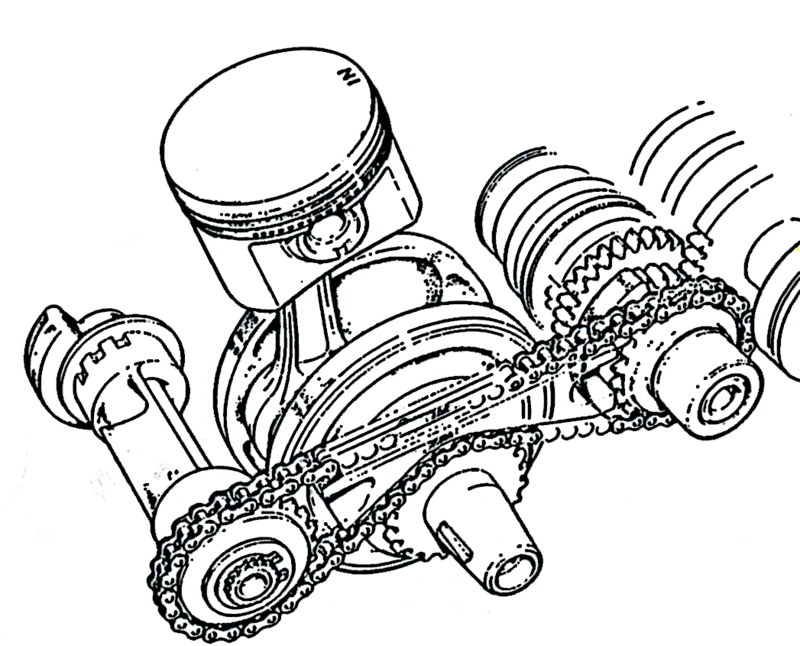 La Honda XL 500, presentata nel 1979, &egrave; stata la prima grossa monocilindrica a essere dotata di un sistema di equilibratura dinamica, che in questo caso prevedeva due alberi ausiliari controrotanti