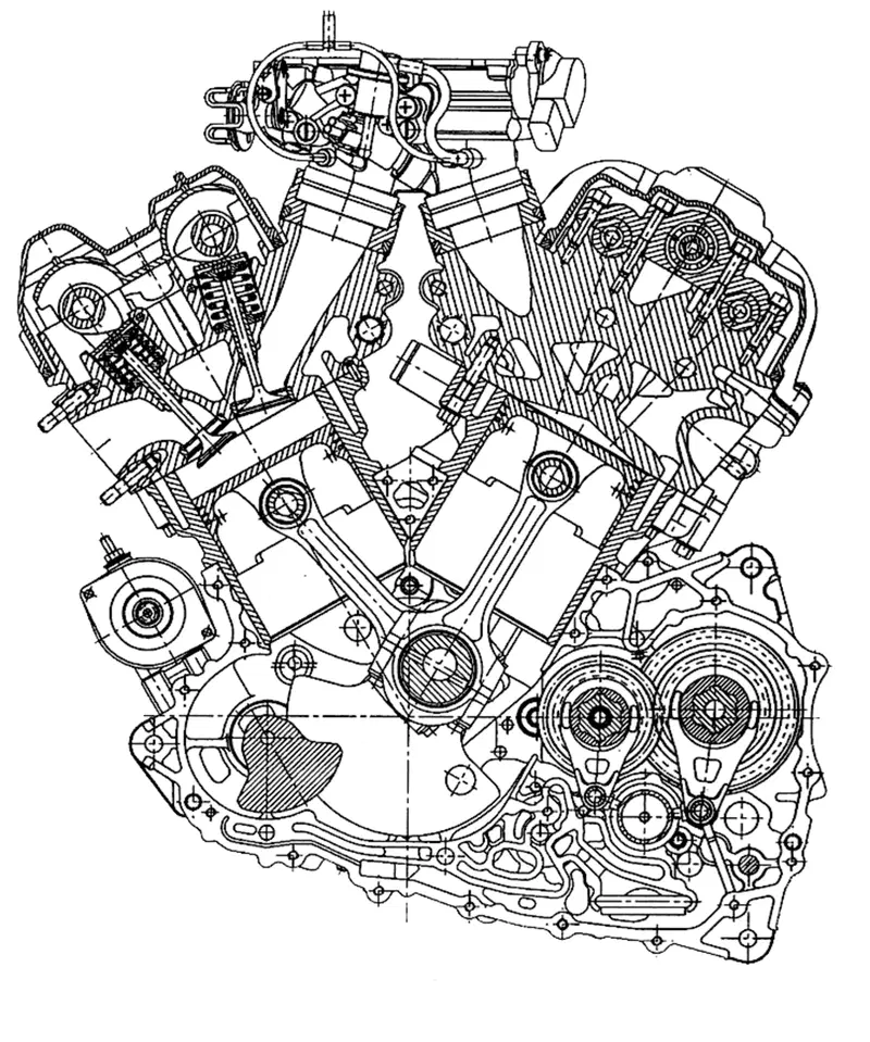 Il bicilindrico Rotax montato sulla Aprilia RSV 1000, entrata in produzione alla fine degli anni Novanta, era dotato di un albero di equilibratura principale nel basamento pi&ugrave; un albero &ldquo;secondario&rdquo; nella parte superiore della testa verticale