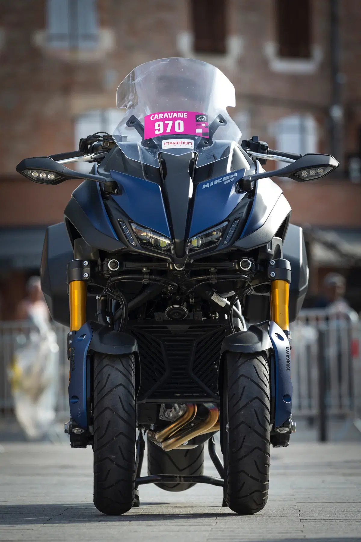 Yamaha Niken GT. Test esclusivo al Tour de France (2)