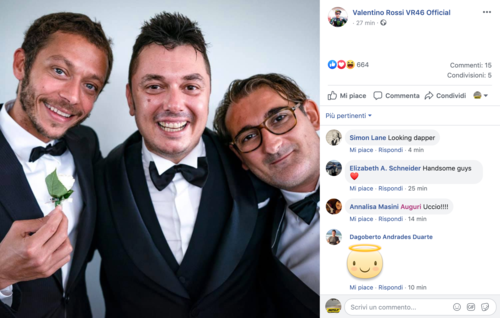 Valentino Rossi testimone al matrimonio di Uccio (3)