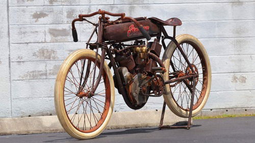 Indian 8-Valve Board Track Racer: all'asta un esemplare conservato del 1914 (2)