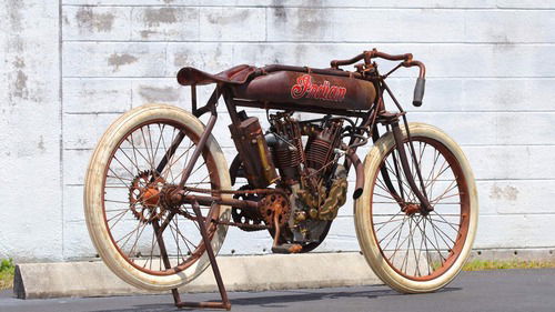 Indian 8-Valve Board Track Racer: all'asta un esemplare conservato del 1914 (5)