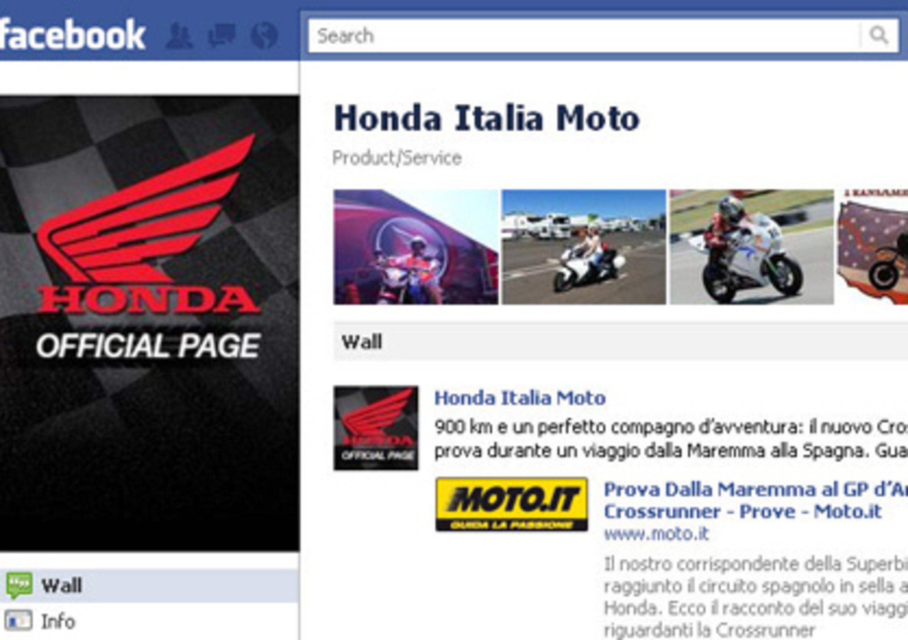 10.000 fan per Honda Italia su Facebook