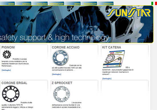 Nuovo sito web per Sunstar