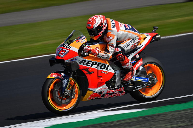 MotoGP 2019 a Silverstone. Marc Marquez in pole position