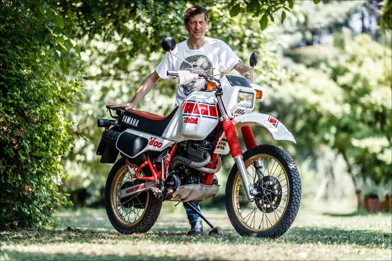 Il Gix con la sua vecchia amica, la XT600Z del 1984