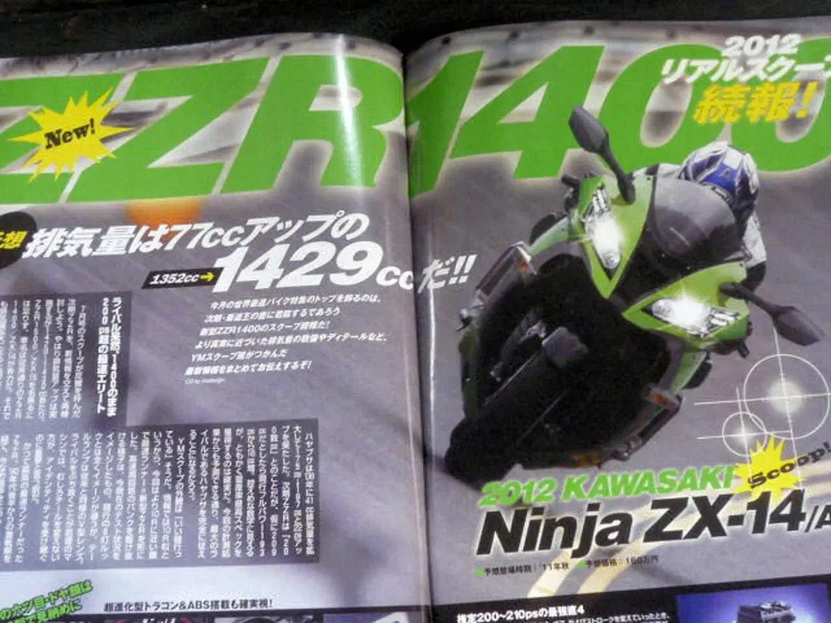 Le prime immagini della Kawasaki Ninja ZX-14R 2012