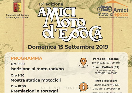 Raduno Amici delle Moto d'Epoca 2019