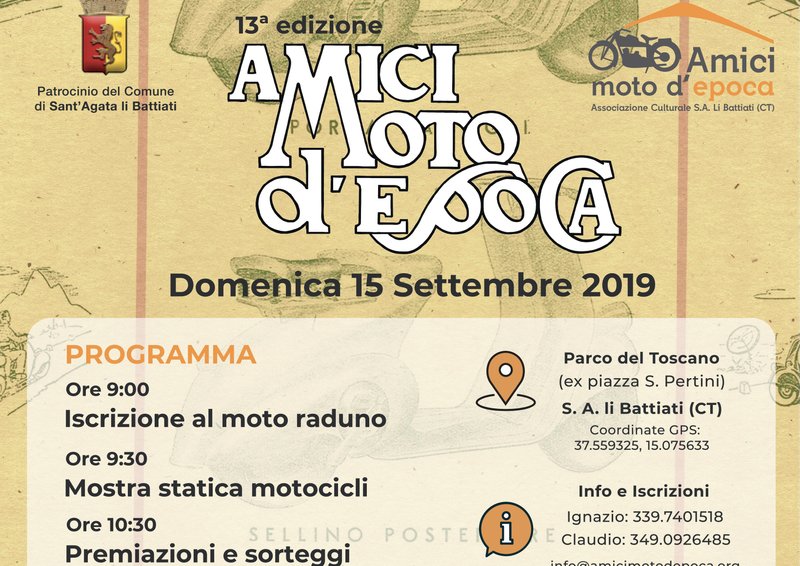 Raduno Amici delle Moto d&#039;Epoca 2019
