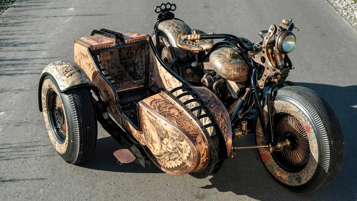 Harley-Davidson The Recidivist: niente vernice, solo tattoo  (3)