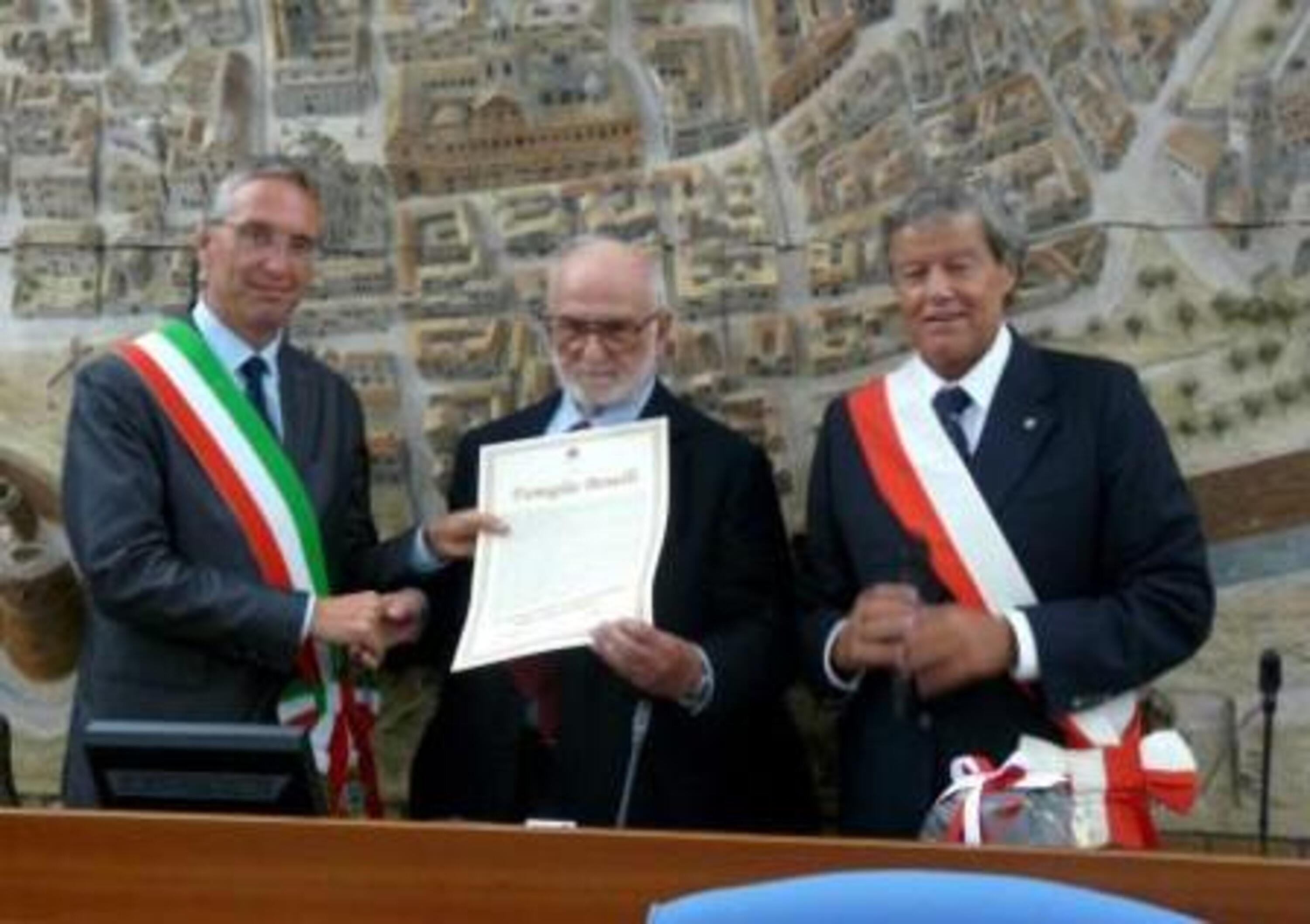 Il Comune di Pesaro premia Benelli per il centenario