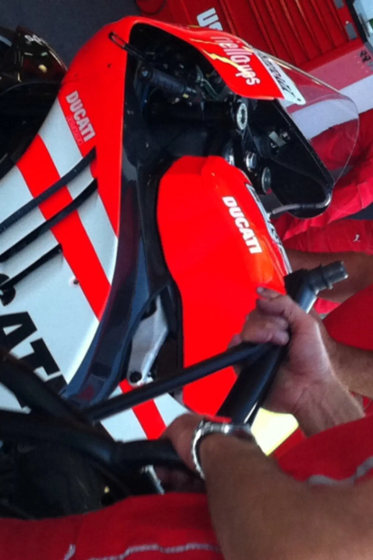 Ad Aragòn Rossi correrà con il nuovo telaio in alluminio (2)