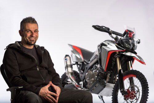 Maurizio Carbonara e la sua Africa Twin Enduro Sports Concept