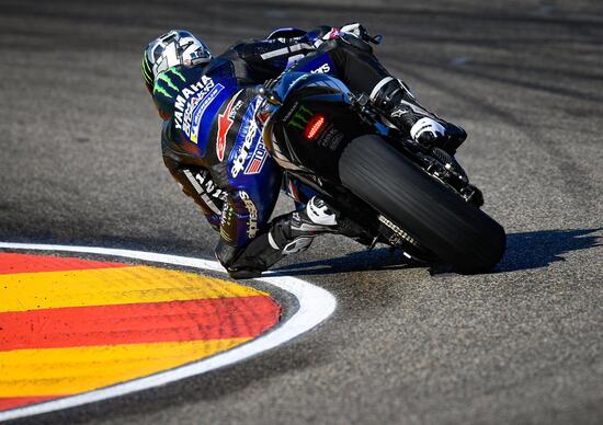 MotoGP 2019 ad Aragon. Il warm-up a Maverick Vinales