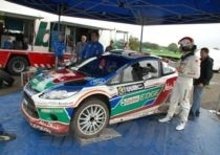 Marco Simoncelli è tornato a bordo della Fiesta WRC con Mikko Hirvonen