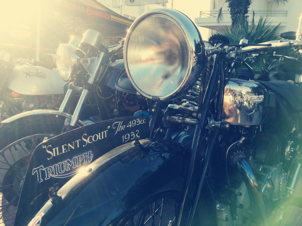 La pi&ugrave; ammirata a Santa Marinella: una rarissima Triumph Silent Scout del 1932