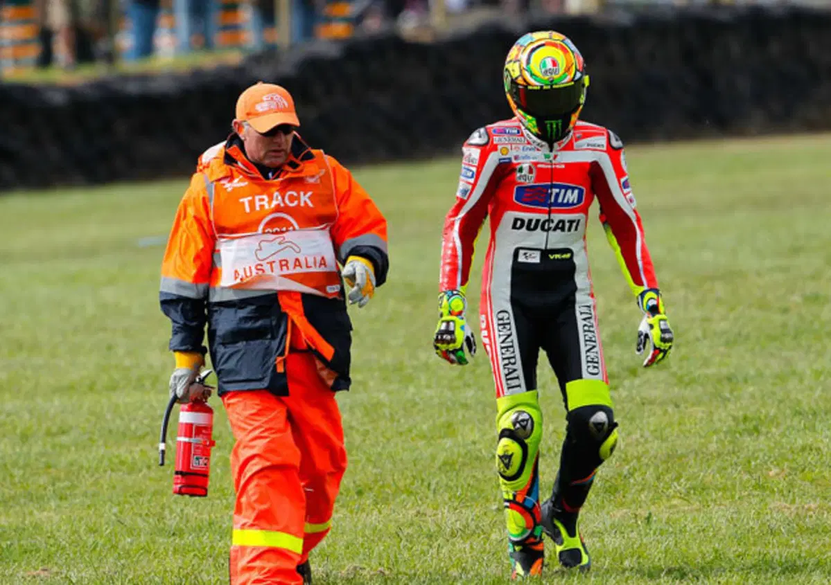 Rossi: "Una caduta che proprio non mi aspettavo"