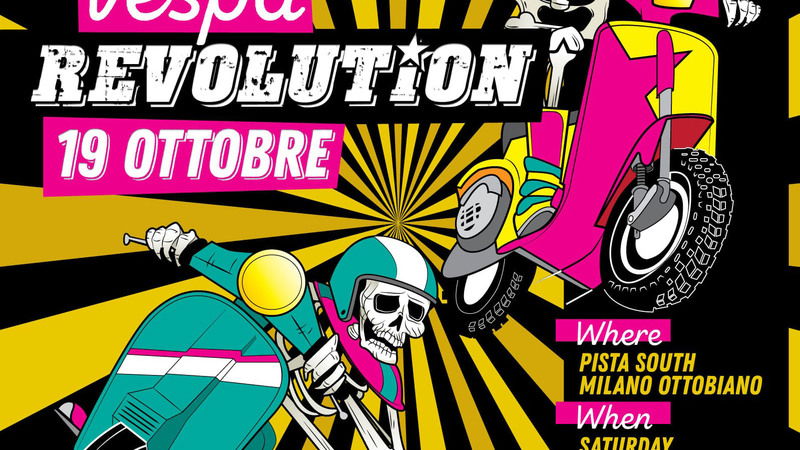 Vespa Revolution. European race: pista e cross!