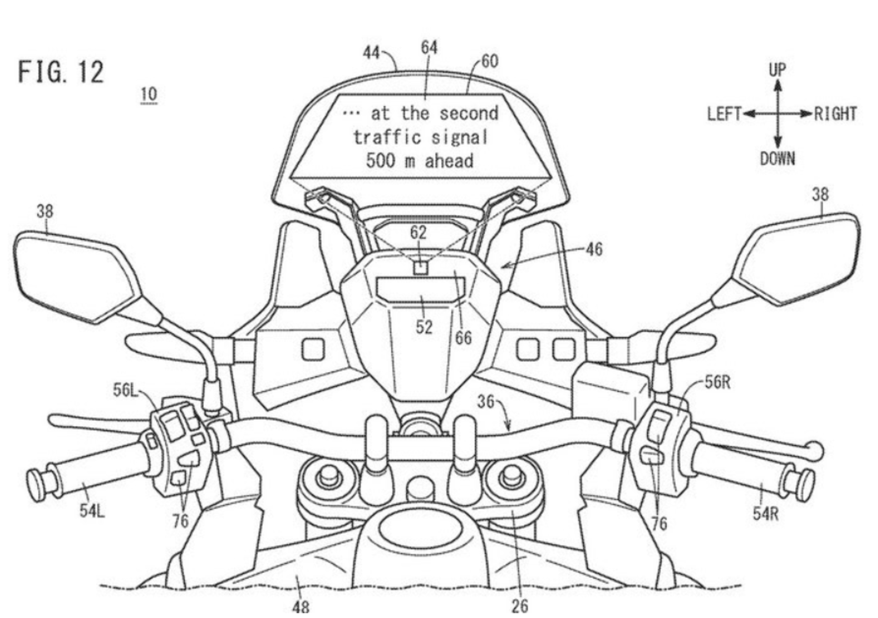 Honda brevetta l&#039;Head Up Display per le moto