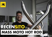 Mass per BMW R Nine-T. Scarico satinato Hot Rod  2 in 2. 