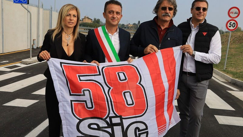 Inaugurata la via dedicata a Marco Simoncelli