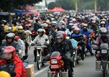 Le vendite cinesi riprendono dopo che le moto erano state vietate in città