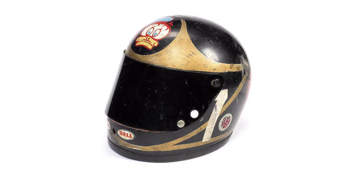 All'asta il casco di Sheene di Daytona 1975 (2)