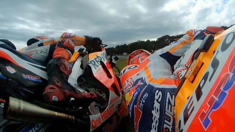 MotoGP Australia. Scintille fra Marquez e Lorenzo