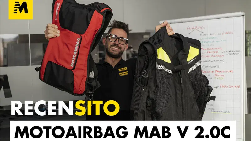 Motoairbag MAB v2.0c. Un super airbag meccanico! Ecco l'esplosione