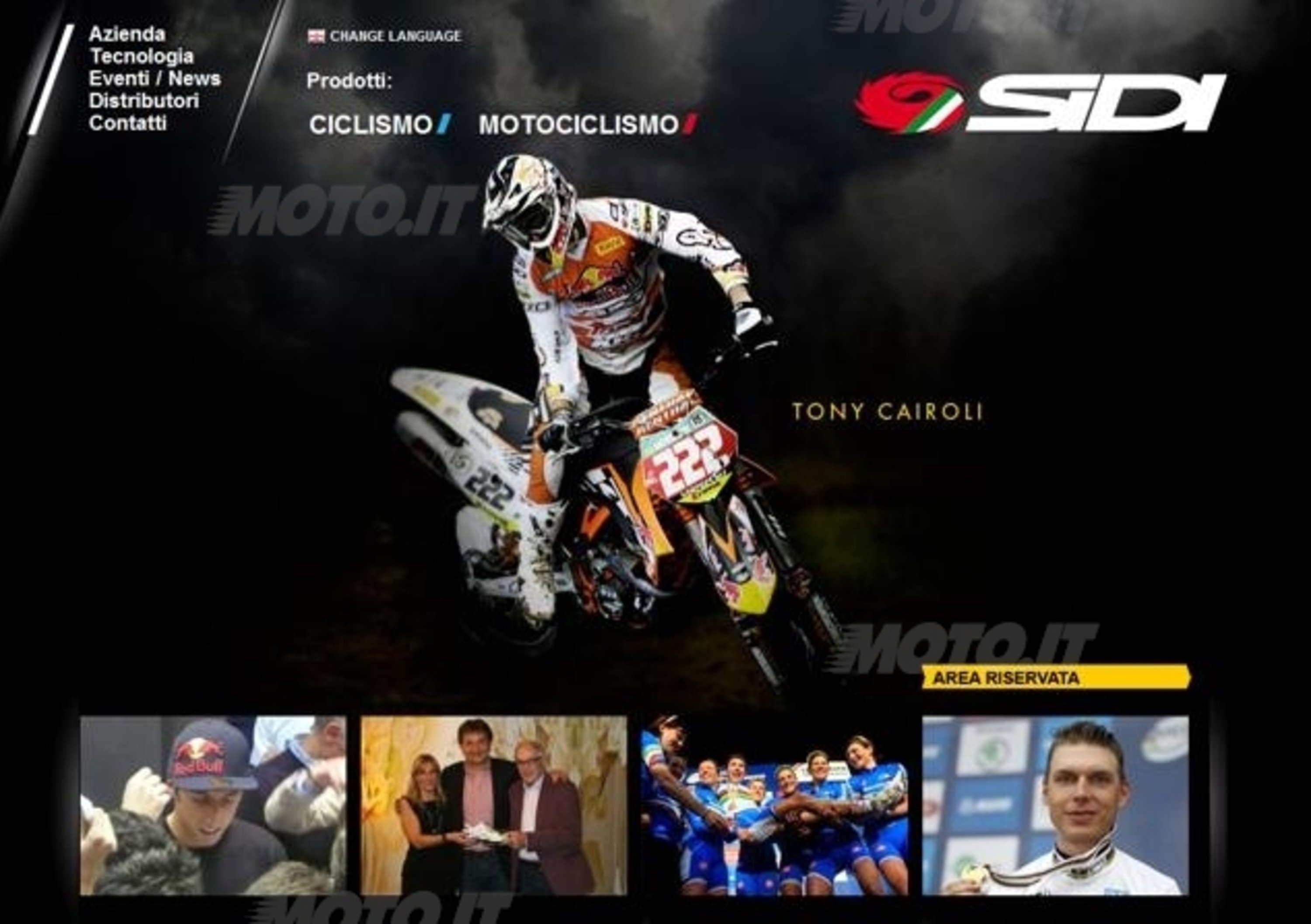Nuovo sito Web per SIDI Sport