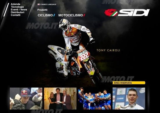 Nuovo sito Web per SIDI Sport