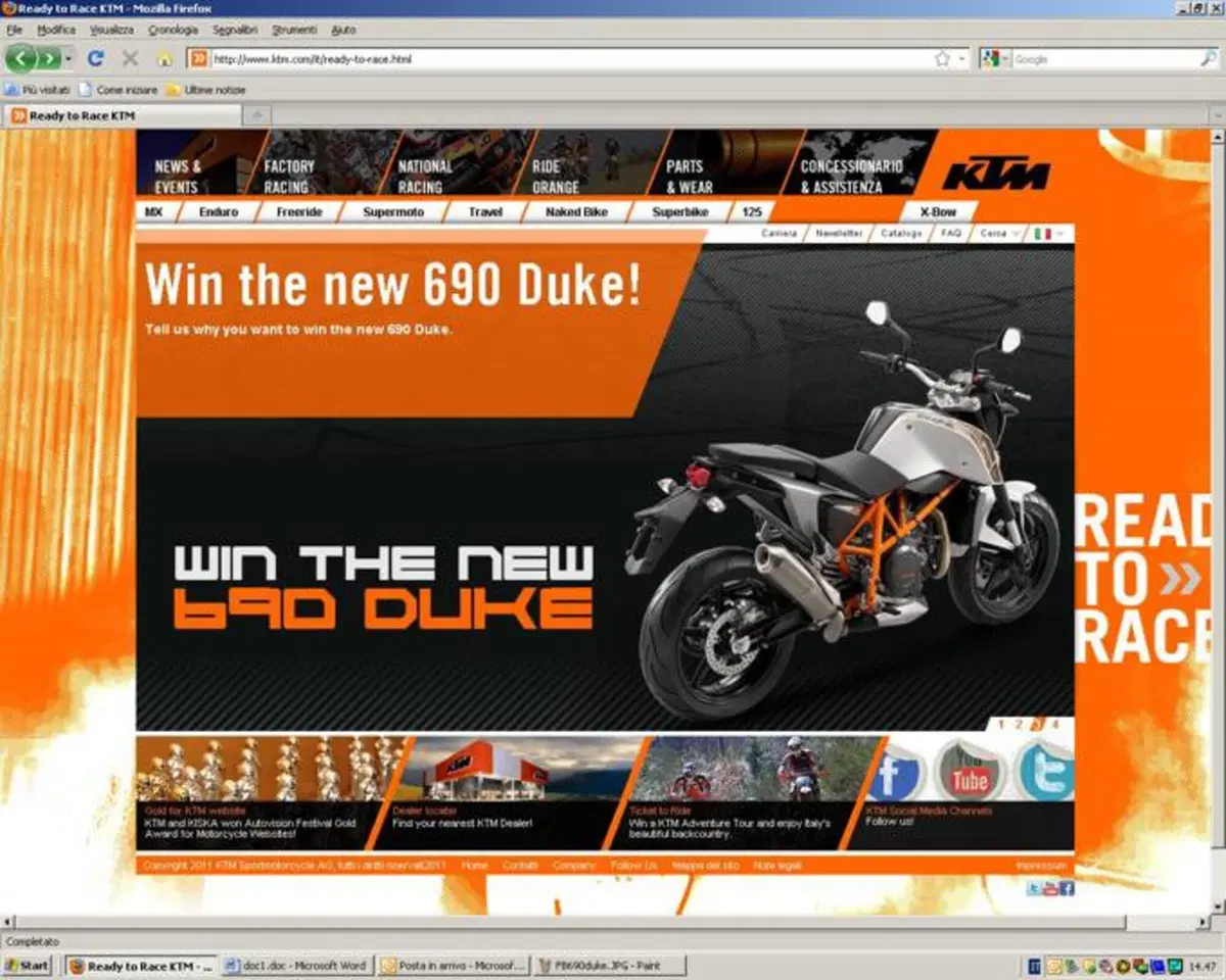 Vinci una 690 Duke. Partecipa al concorso KTM (3)