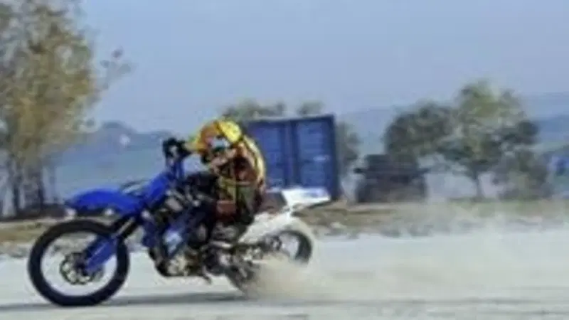 Primi test di collaudo per Rossi al ranch "La Biscia"