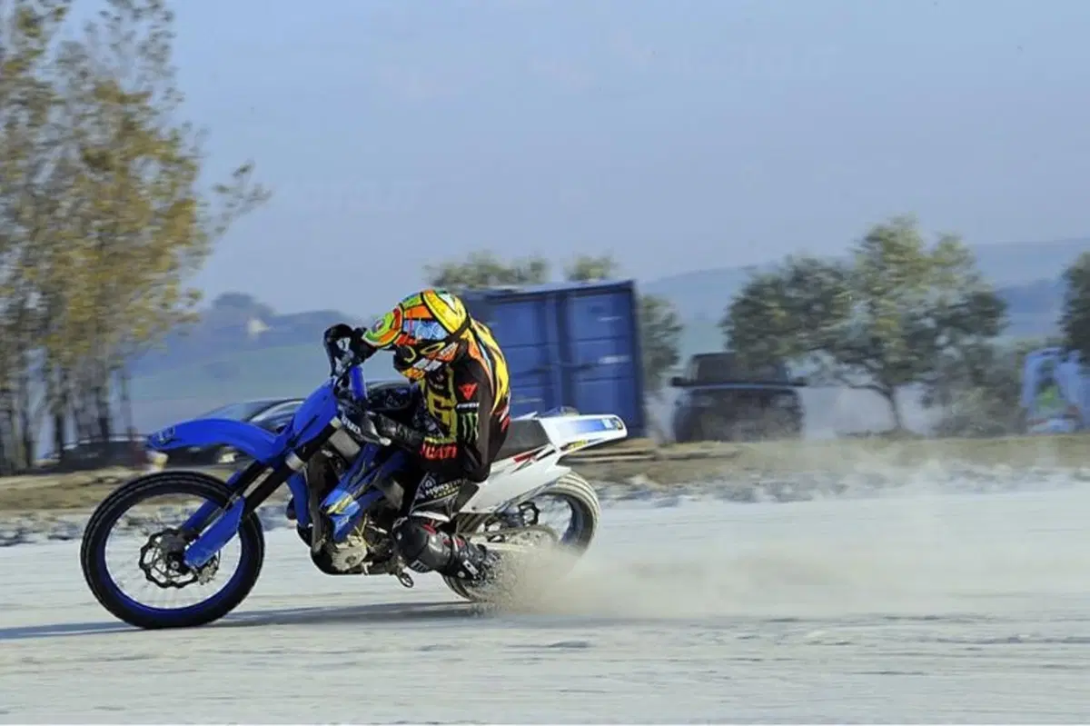 Primi test di collaudo per Rossi al ranch "La Biscia"
