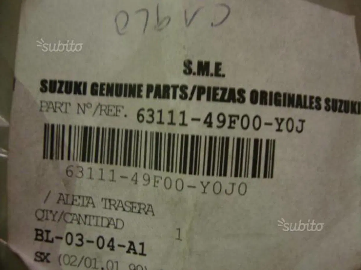 Parafango post. suzuki burgman 125/150 02/06 (2)
