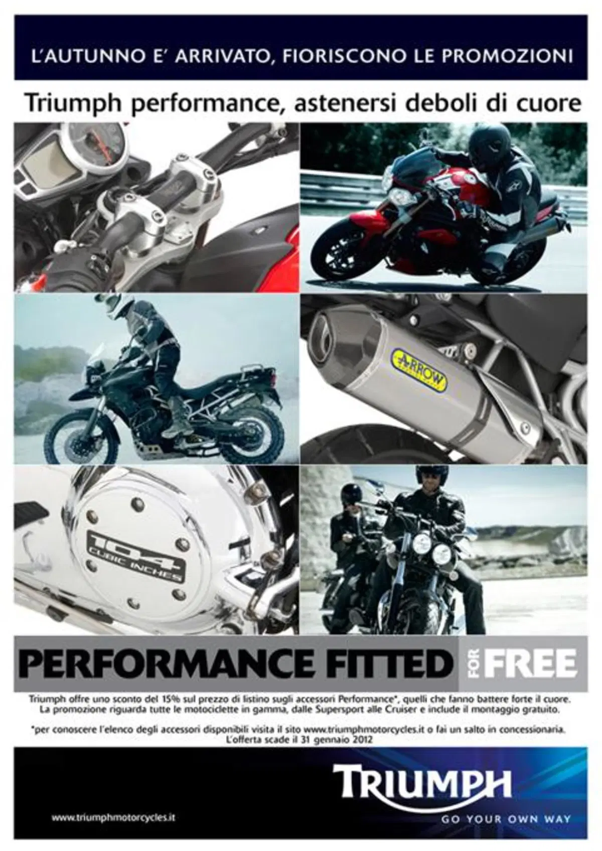 Promozioni abbigliamento e accessori Triumph (2)