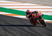MotoGP 2019 a Valencia. Marc Márquez in testa al warm up