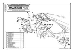 Kit montaggio wingrack per YAMAHA XT 600 E Givi