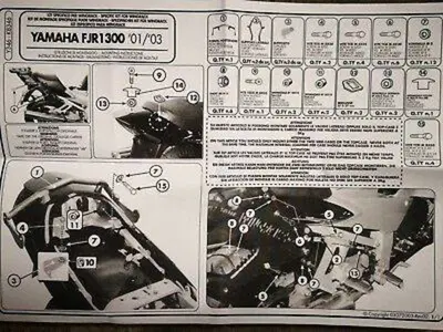 Attacchi per wingrack specifici Yamaha FJR 1300 Givi