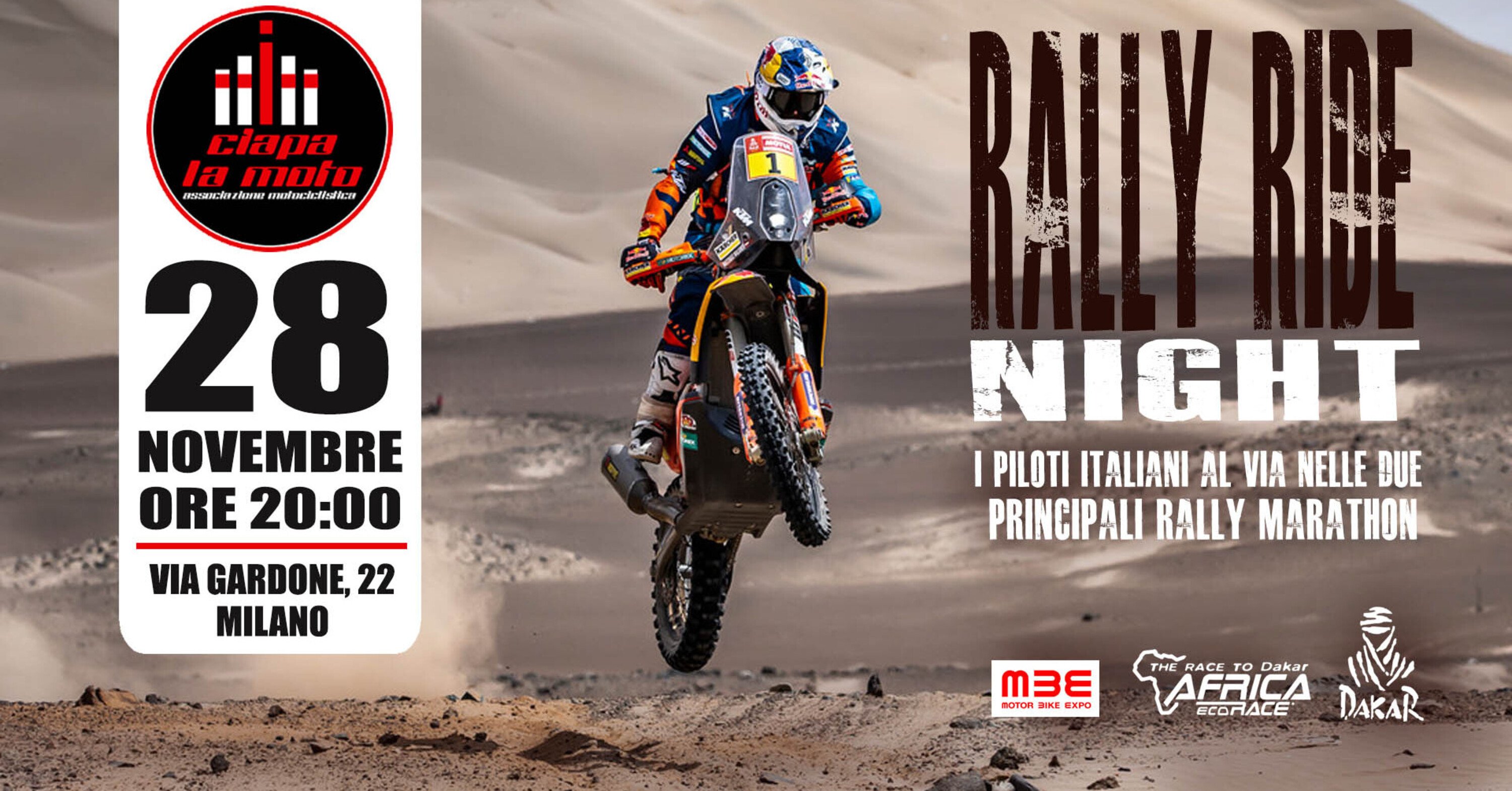 Rally Ride Night 2020: da Ciapalamoto con i piloti