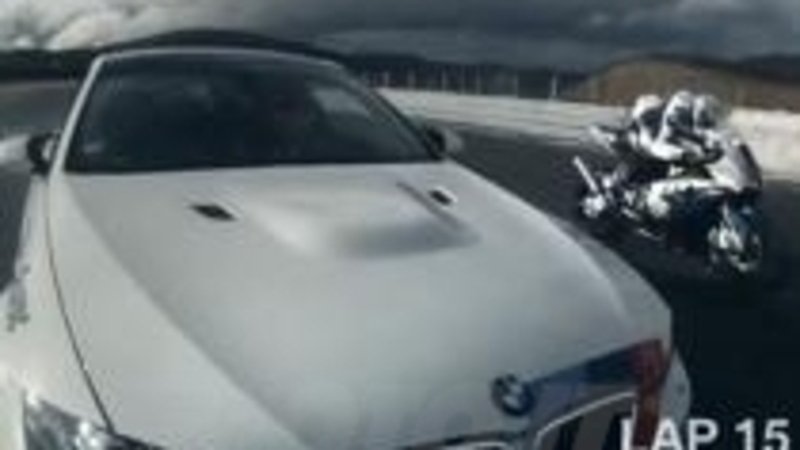 BMW S1000RR contro M3: sfida tra moto e auto