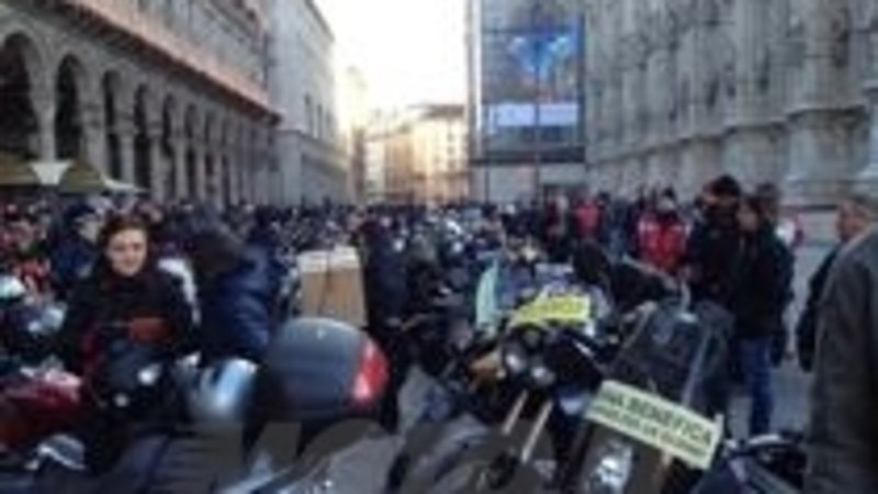 La Moto Befana 2012 a Milano e nel Lazio