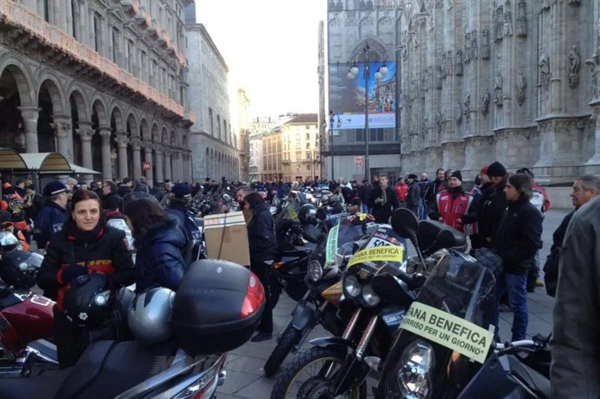 La Moto Befana 2012 a Milano e nel Lazio