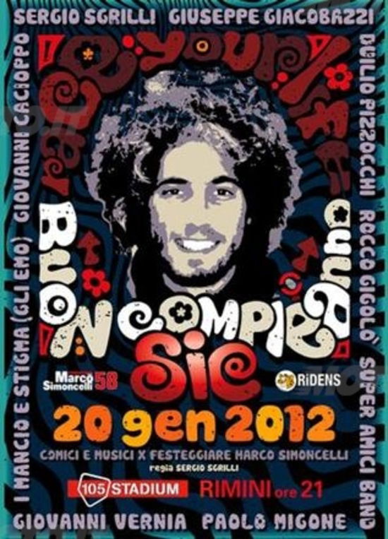 105 Stadium di Rimini, 20 gennaio: Buon compleanno Sic!