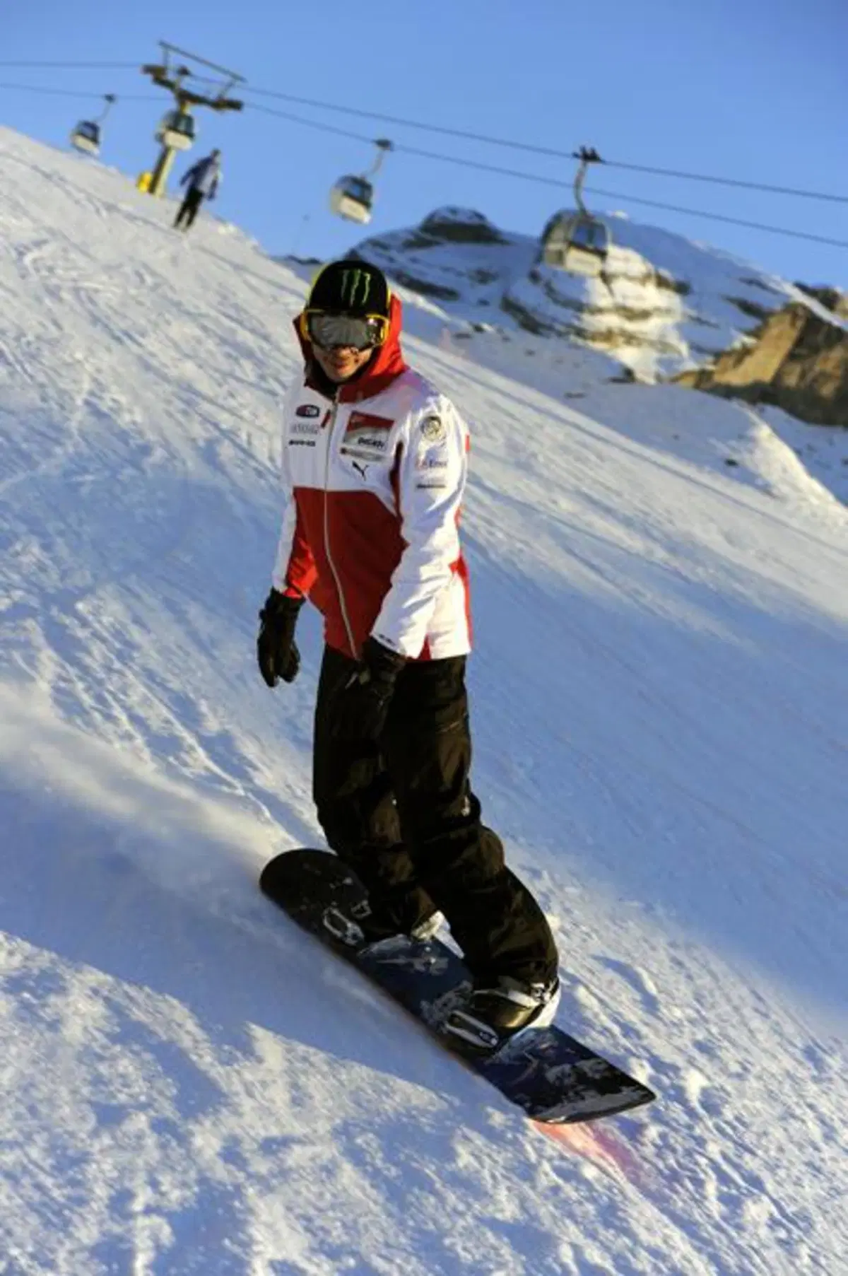Wrooom 2012: Rossi in sella alla Desmosedici sulla neve! (33)