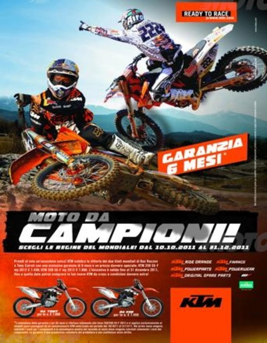 Continua fino al 31 marzo la campagna KTM Le Regine del Mondiale