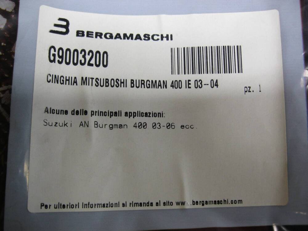 Suzuki Burgman 400 IE 04 - 06 cinghia Bergamaschi (2)